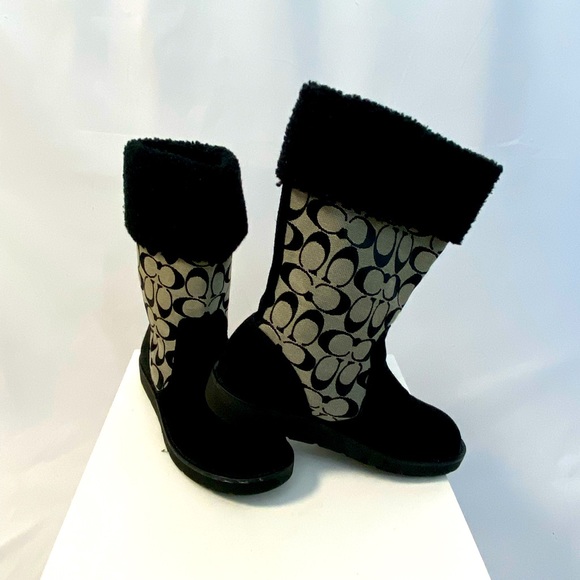 Coach Pull on Canvas Boots - Picture 7 of 9
